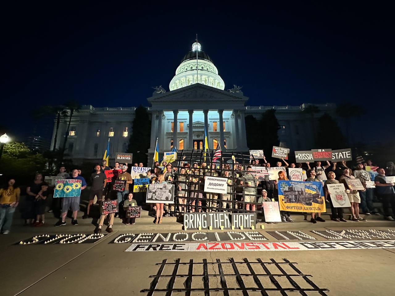 RADR Sacramento rally in support of Ukraine